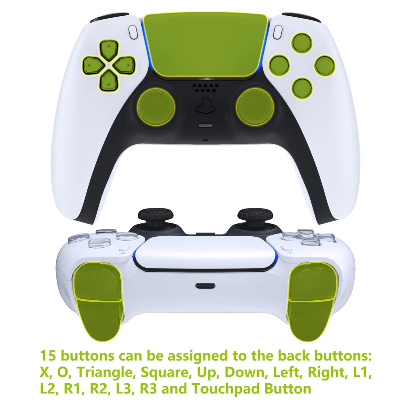 Back Paddles Programable RISE V3 Remap Kit for Ps5 Controller BDM-030/040/050, Upgrade Board Back Shell Back Button