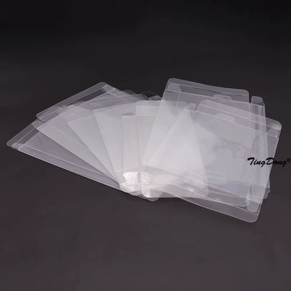 10PCS Clear Transparent Game Cartridge Box Case CIB Games Plastic PET Protector for N64 NES SNES for GB GBA GBC NGPC Switch PS5