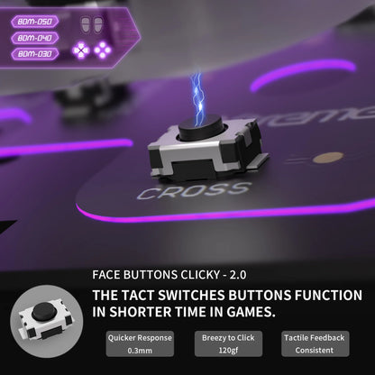 Face Clicky Kit for Ps5 Controller BDM-030/040/050/060, Hard Silicone Tactile Dpad Action Buttons Mouse Click Kit