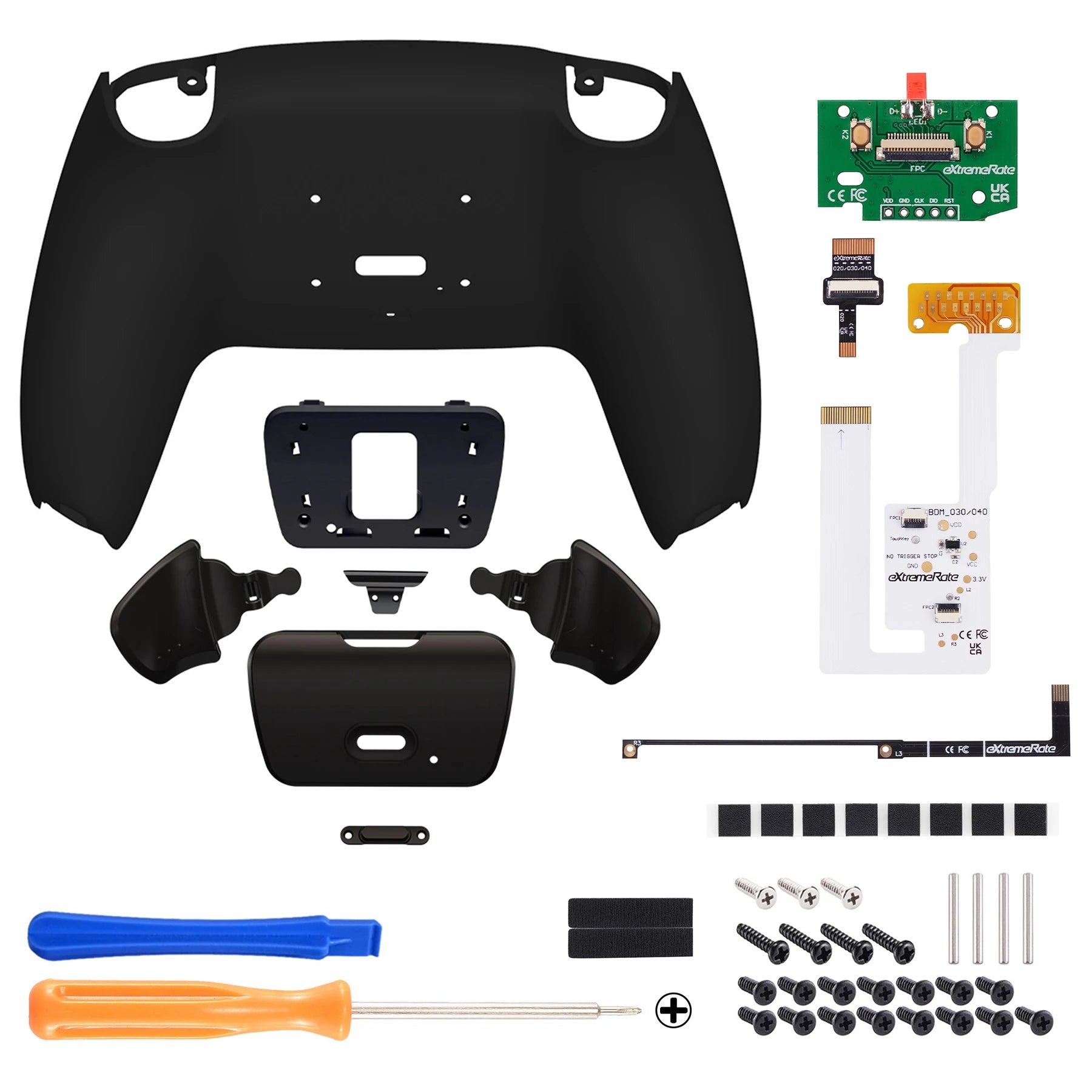 Back Paddles Programable RISE V3 Remap Kit for Ps5 Controller BDM-030/040/050, Upgrade Board Back Shell Back Button