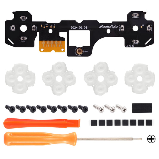 Face Clicky Kit for Ps5 Controller BDM-030/040/050/060, Hard Silicone Tactile Dpad Action Buttons Mouse Click Kit
