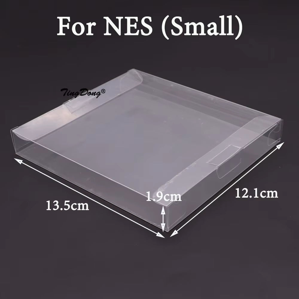 10PCS Clear Transparent Game Cartridge Box Case CIB Games Plastic PET Protector for N64 NES SNES for GB GBA GBC NGPC Switch PS5