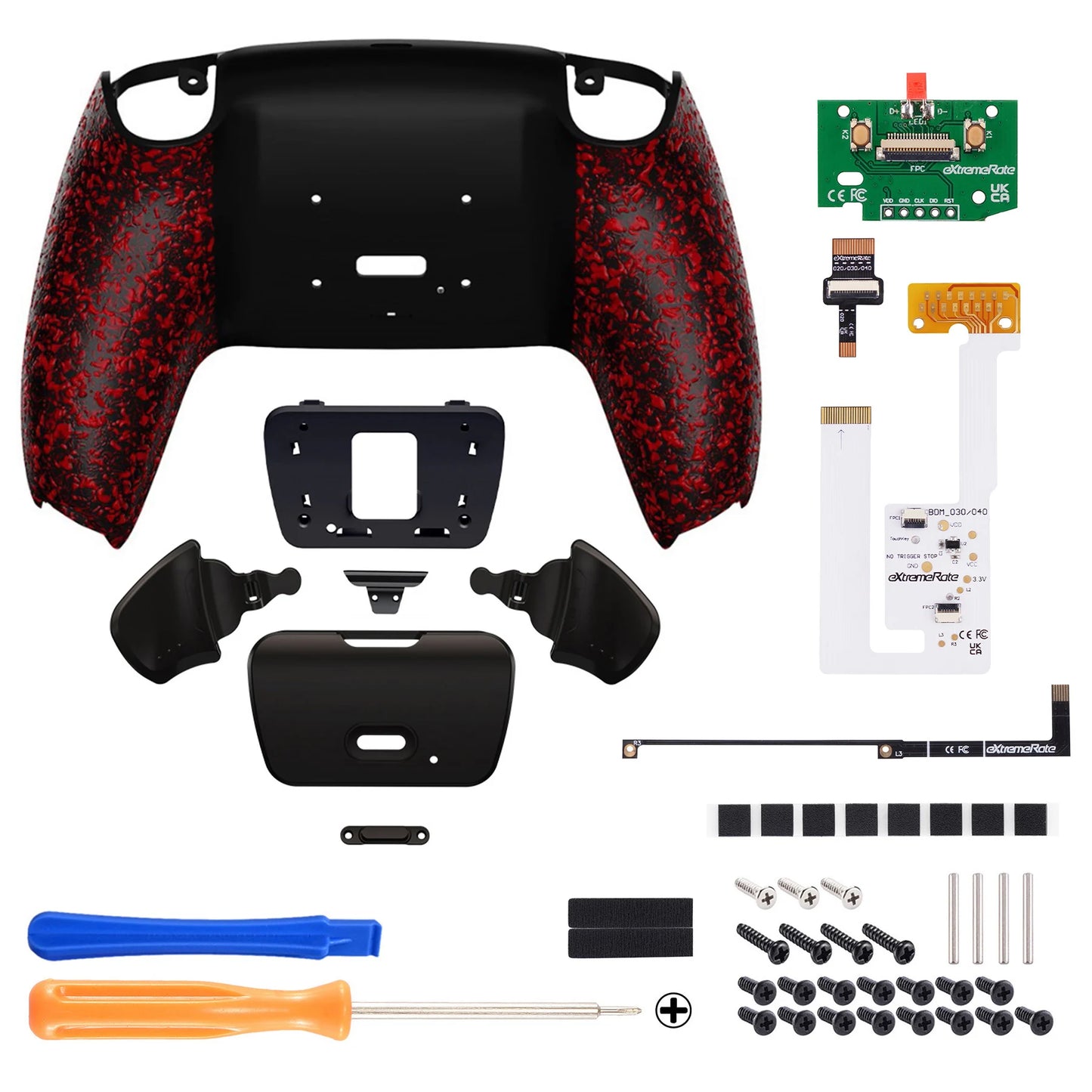 Back Paddles Programable RISE V3 Remap Kit for Ps5 Controller BDM-030/040/050, Upgrade Board Back Shell Back Button