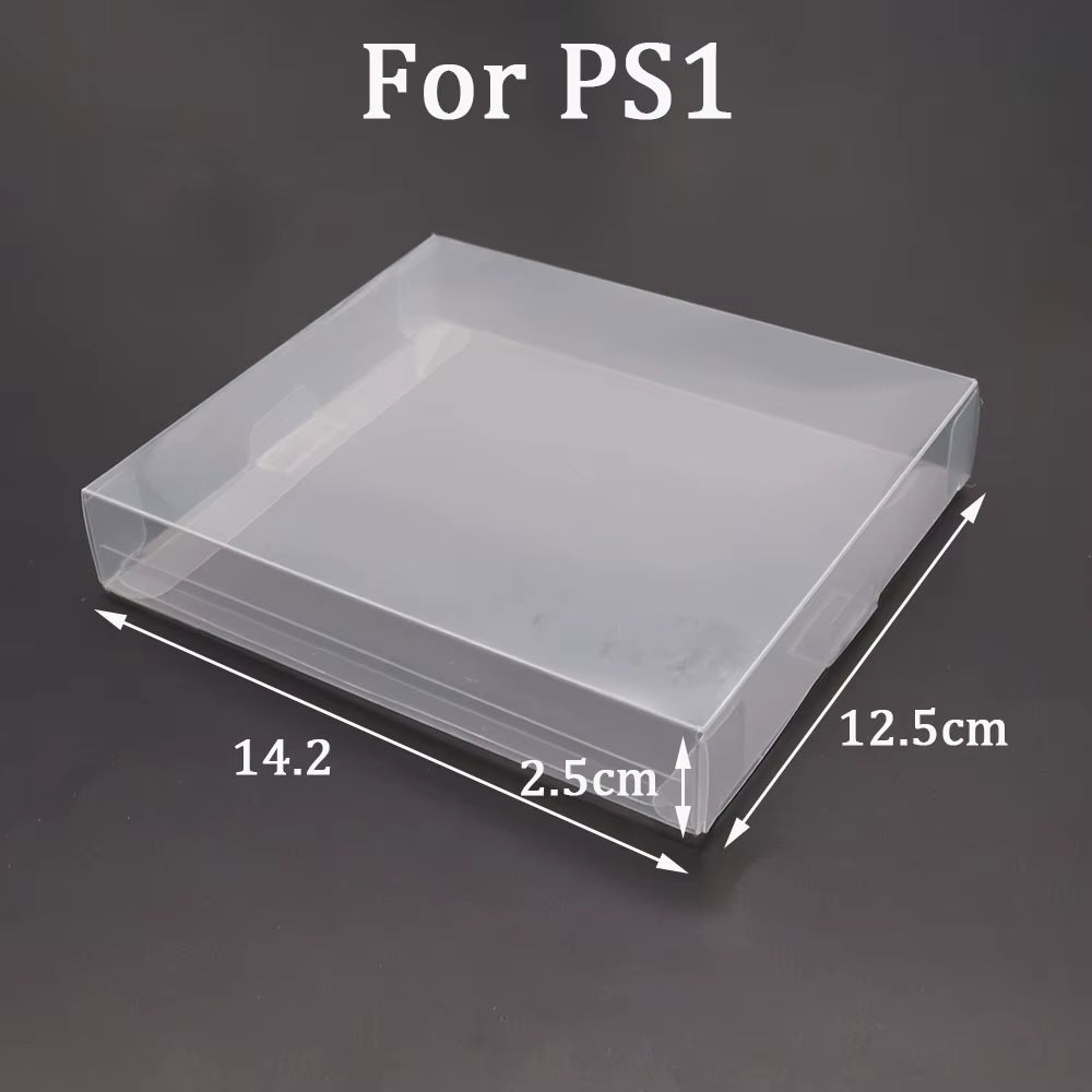 10PCS Clear Transparent Game Cartridge Box Case CIB Games Plastic PET Protector for N64 NES SNES for GB GBA GBC NGPC Switch PS5
