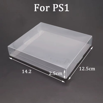 10PCS Clear Transparent Game Cartridge Box Case CIB Games Plastic PET Protector for N64 NES SNES for GB GBA GBC NGPC Switch PS5