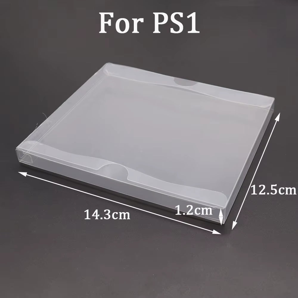10PCS Clear Transparent Game Cartridge Box Case CIB Games Plastic PET Protector for N64 NES SNES for GB GBA GBC NGPC Switch PS5