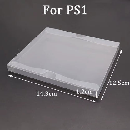 10PCS Clear Transparent Game Cartridge Box Case CIB Games Plastic PET Protector for N64 NES SNES for GB GBA GBC NGPC Switch PS5