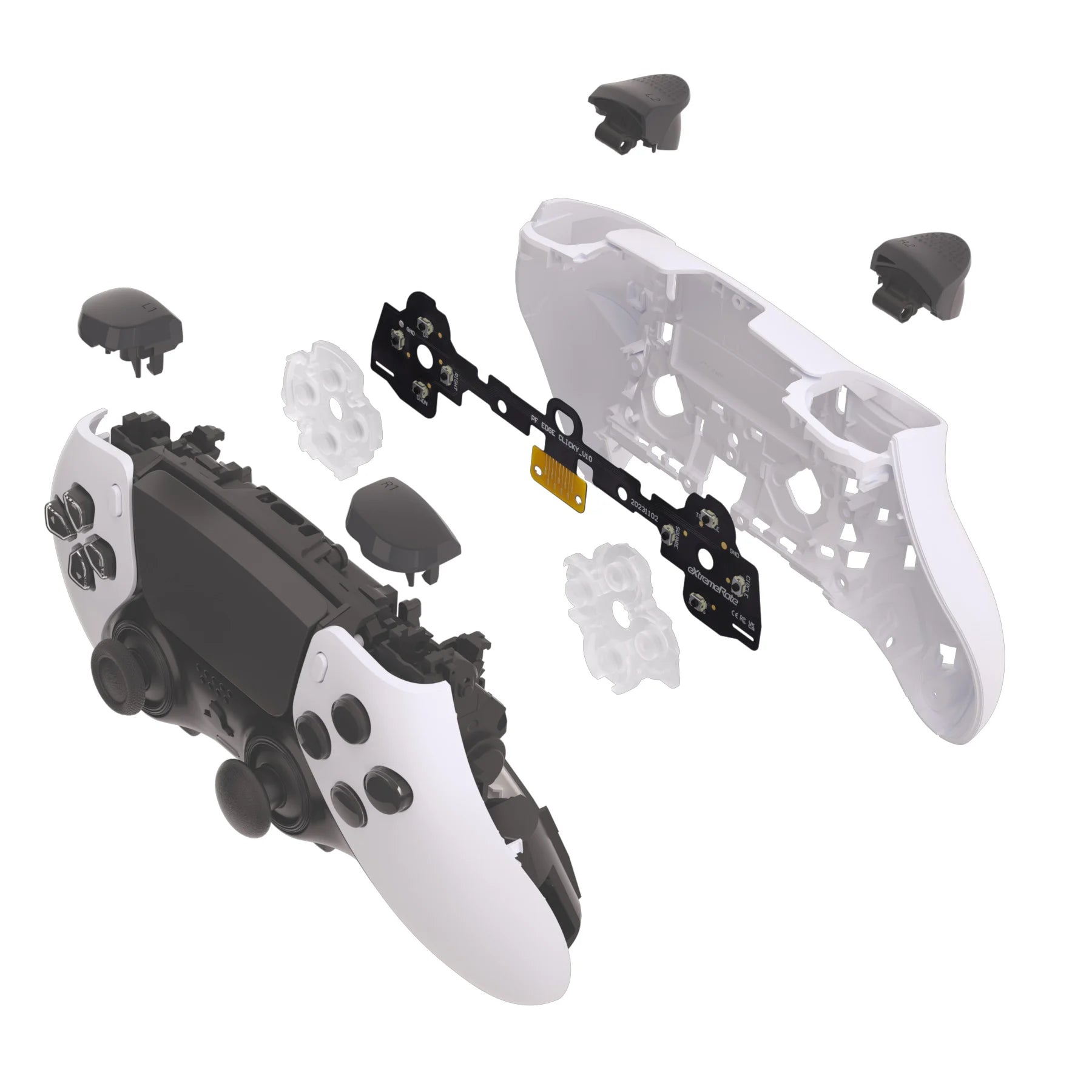 Face Buttons Clicky Kit for Ps5 Edge Controller, Custom Tactile Dpad Action Buttons Mouse Click Kit