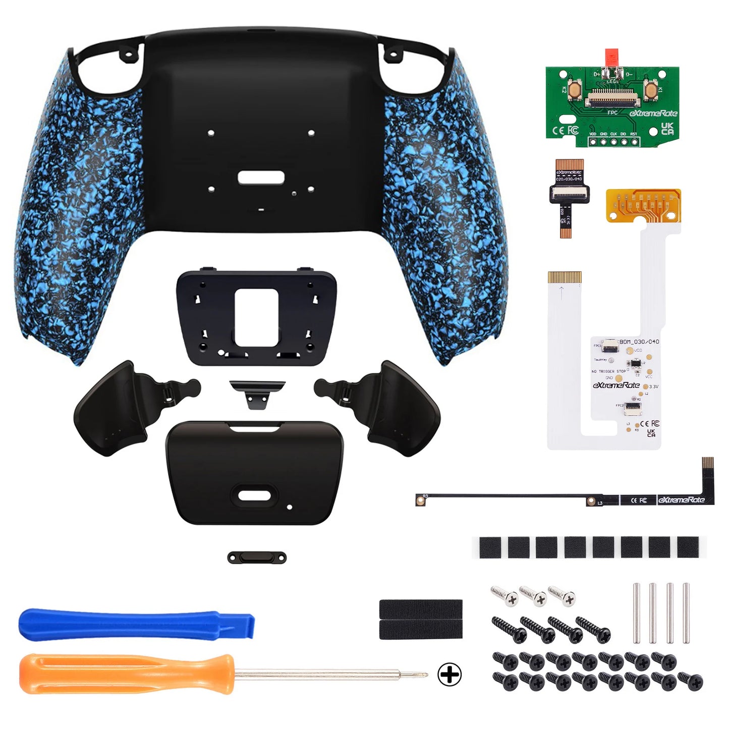Back Paddles Programable RISE V3 Remap Kit for Ps5 Controller BDM-030/040/050, Upgrade Board Back Shell Back Button