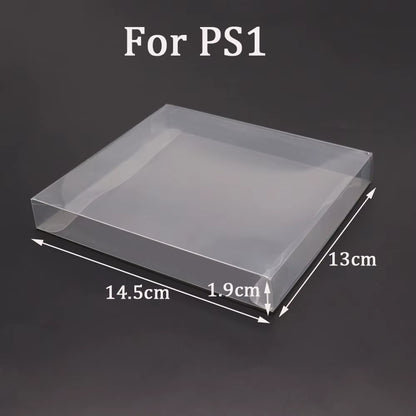 10PCS Clear Transparent Game Cartridge Box Case CIB Games Plastic PET Protector for N64 NES SNES for GB GBA GBC NGPC Switch PS5