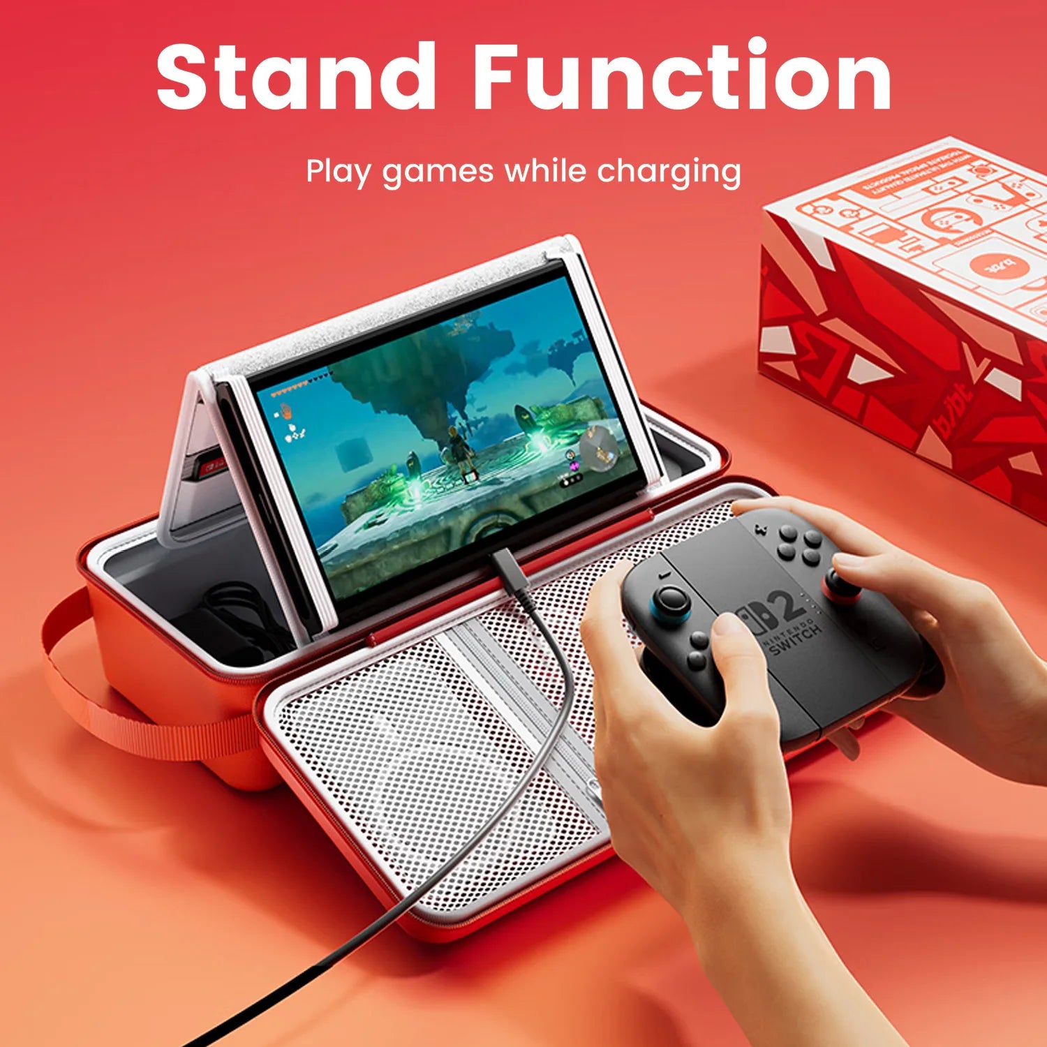 Game Theme EVA Carrying Case for Switch 2 Case for NS Switch 2 Bag Ortable Hard Shell Storage Bag for Switch 2 Accessories