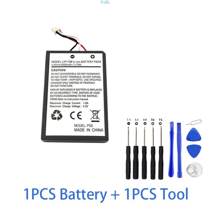 LIP1708 PS5 Battery 2000Mah 3.7V Rechargeable Batteries for Sony PS5 Controller Dualsense Game Gamepad Built-In Lithium Battery
