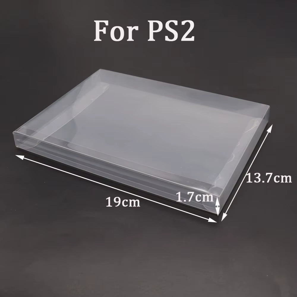 10PCS Clear Transparent Game Cartridge Box Case CIB Games Plastic PET Protector for N64 NES SNES for GB GBA GBC NGPC Switch PS5