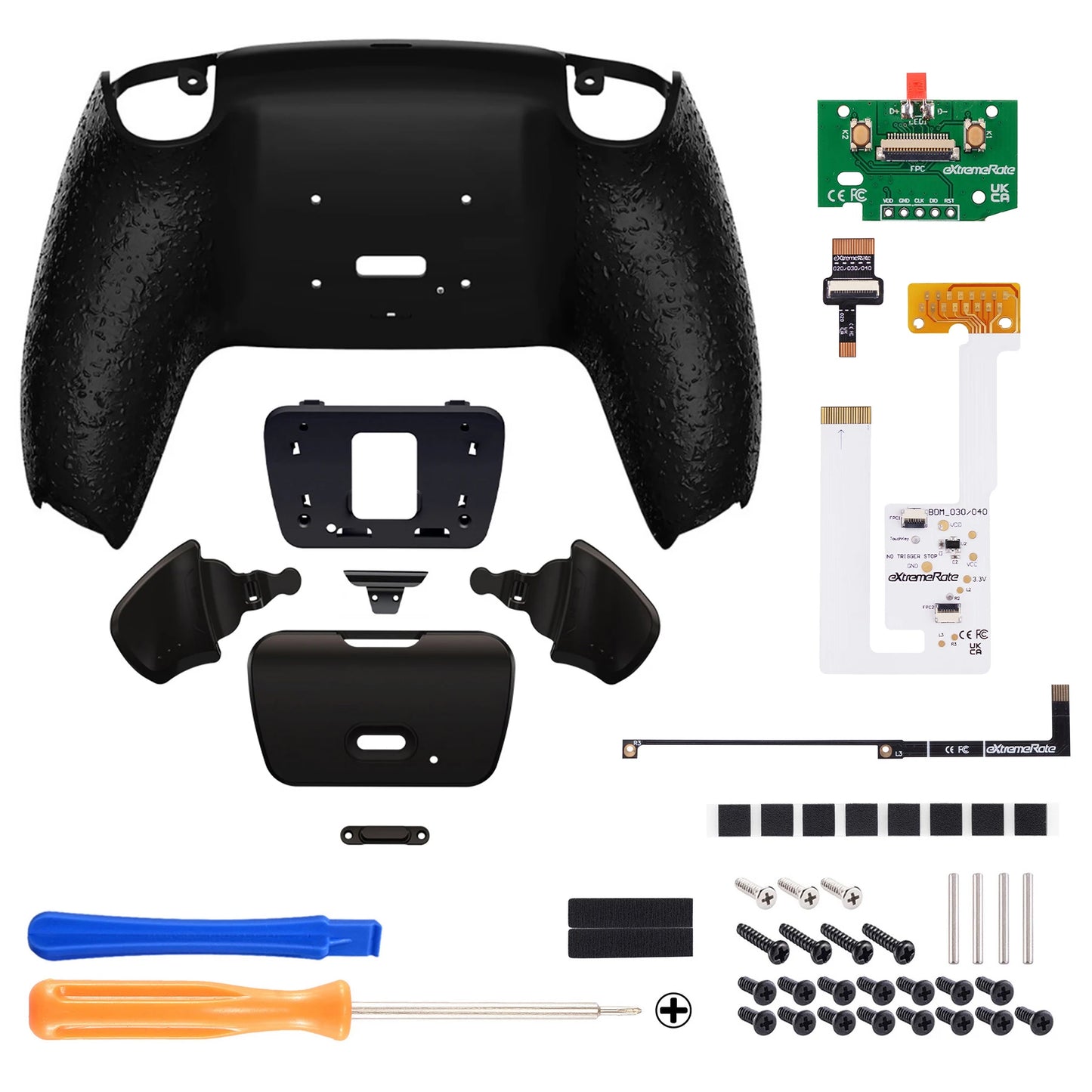 Back Paddles Programable RISE V3 Remap Kit for Ps5 Controller BDM-030/040/050, Upgrade Board Back Shell Back Button