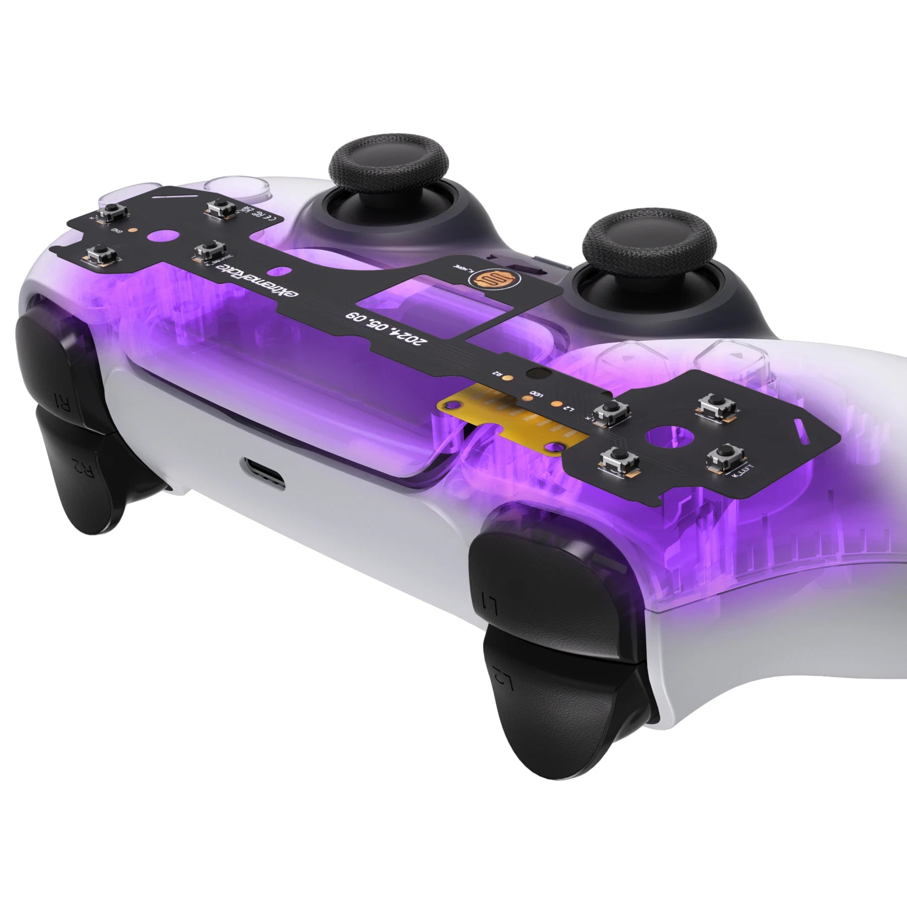 Face Clicky Kit for Ps5 Controller BDM-030/040/050/060, Hard Silicone Tactile Dpad Action Buttons Mouse Click Kit