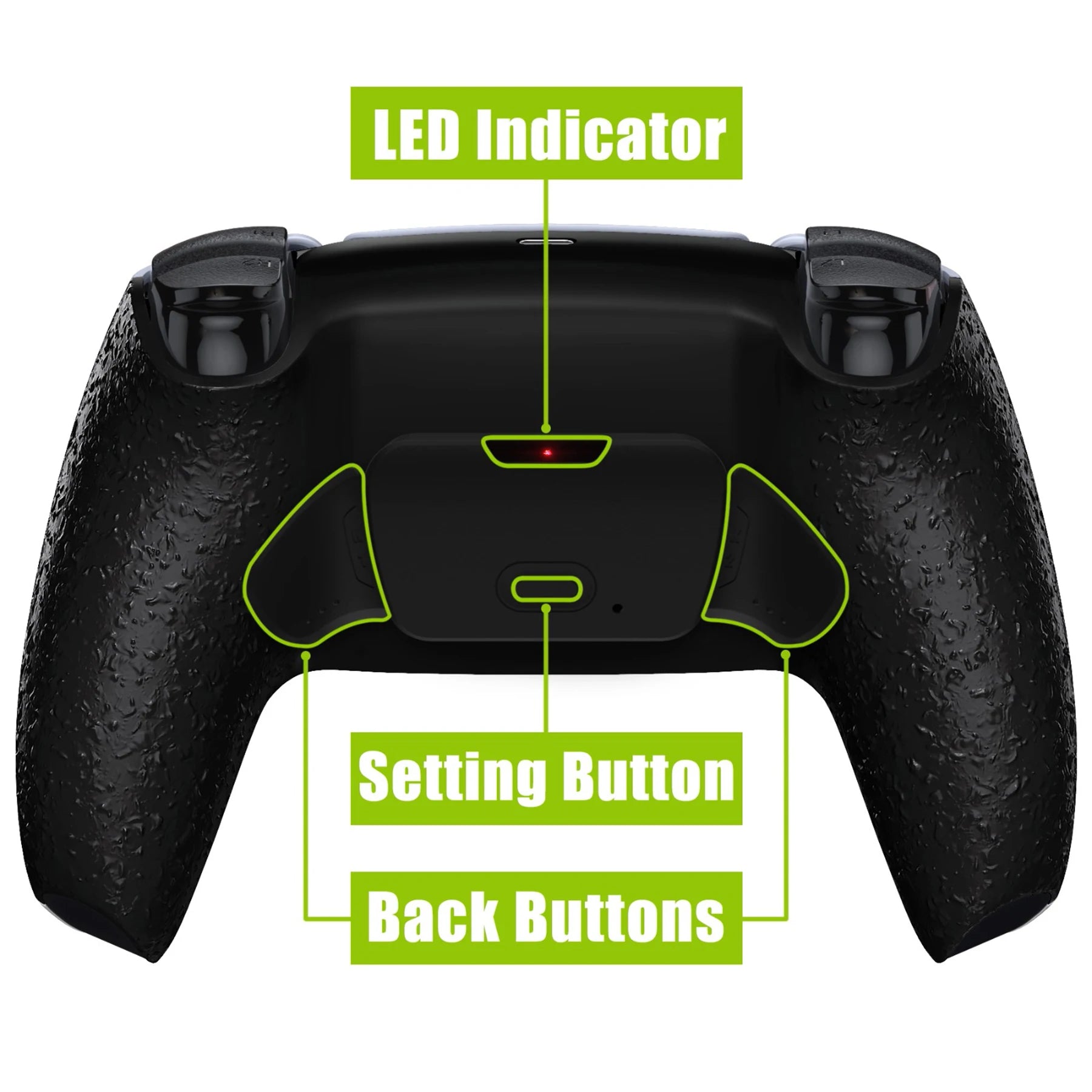 Back Paddles Programable RISE V3 Remap Kit for Ps5 Controller BDM-030/040/050, Upgrade Board Back Shell Back Button